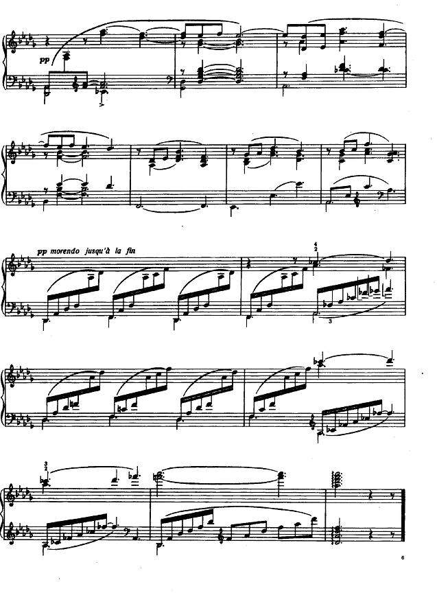 Debussy Clair de lune, page 6